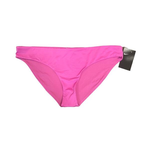 Nike Bikini Bottom Hipster Mid-Rise Waist Swimwear Pink - Picture 2 of 4